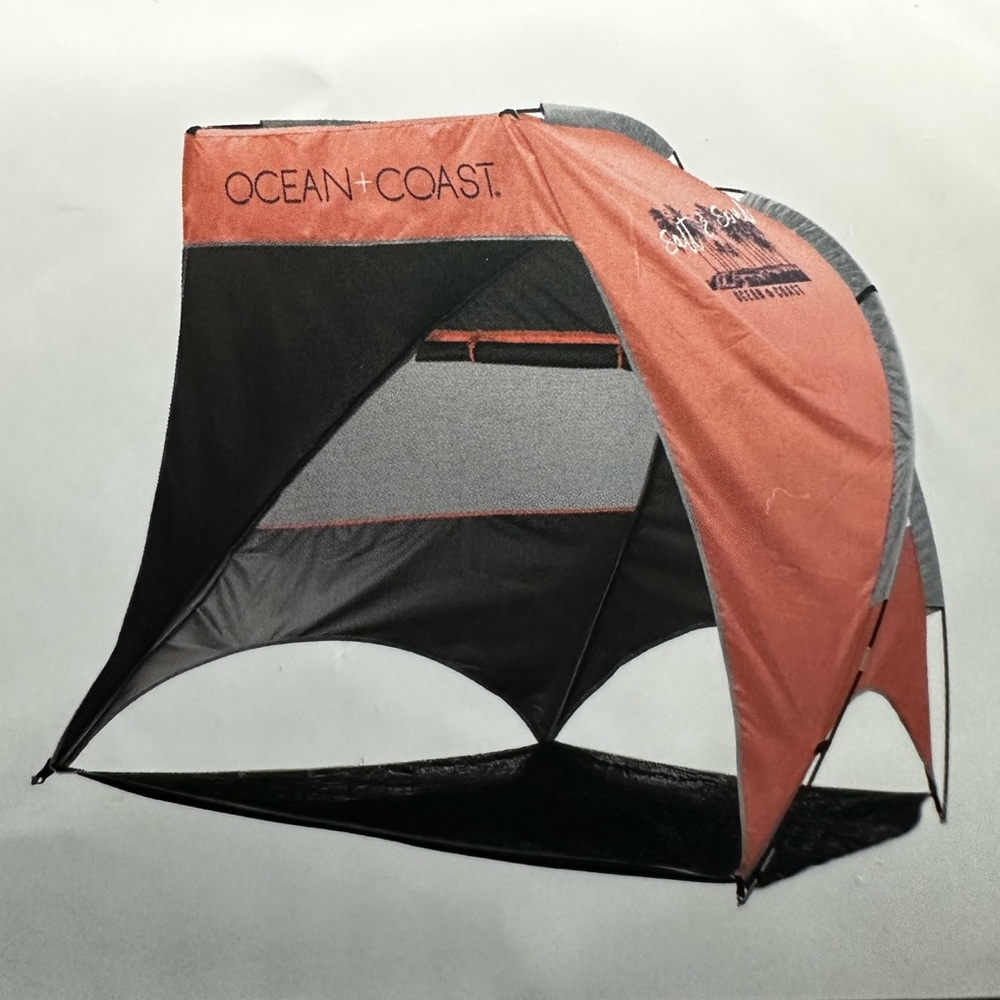 OC Salt and Soul Retreat Cabana Color: Coral Crush